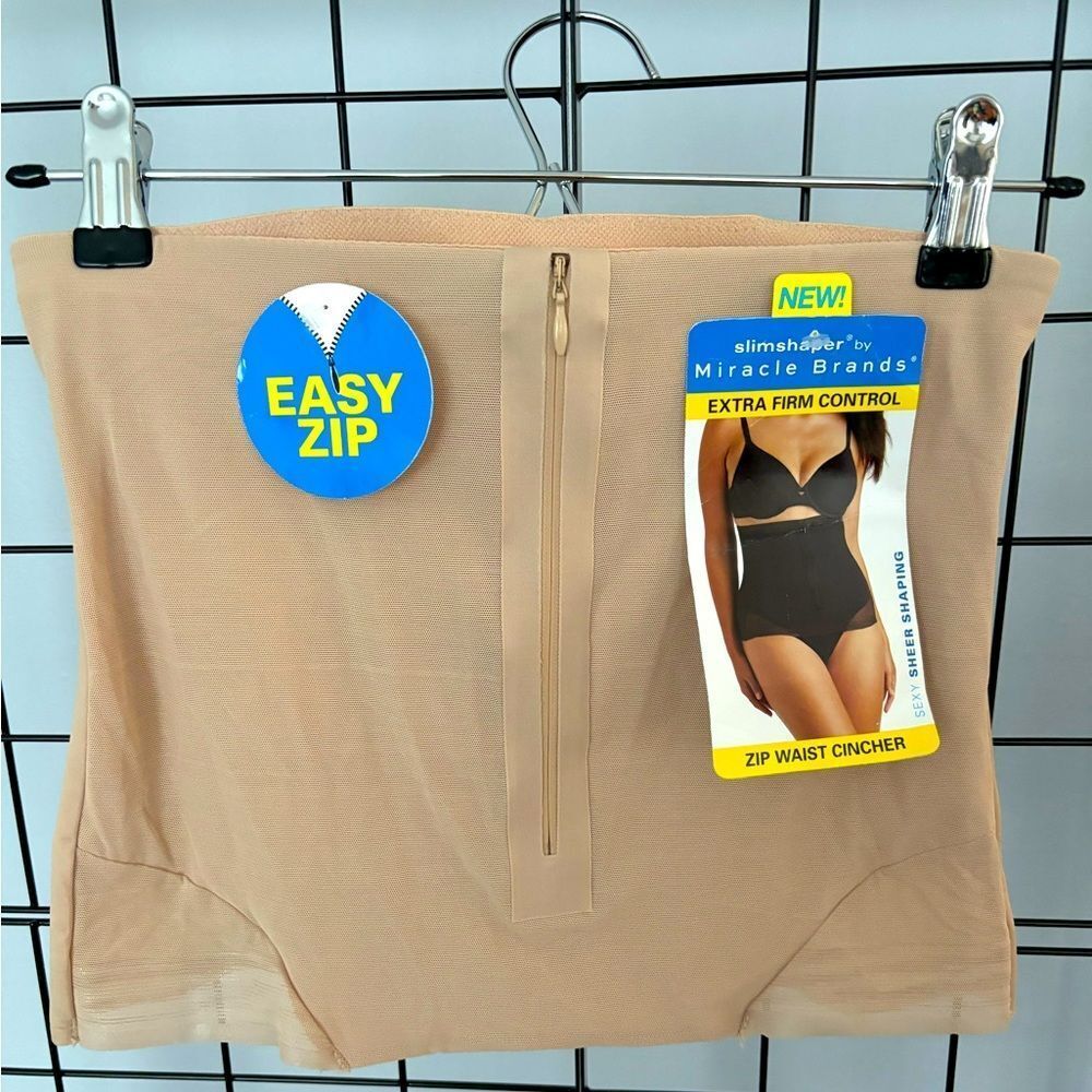 Slimshaper Zip waist plus size cincher by Miracle brands NWT
